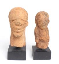 Two Nok Terracotta Sculptures, 500 BCE-200 CE