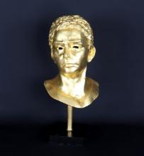 Bright Roman Bronze style Bust of Senator