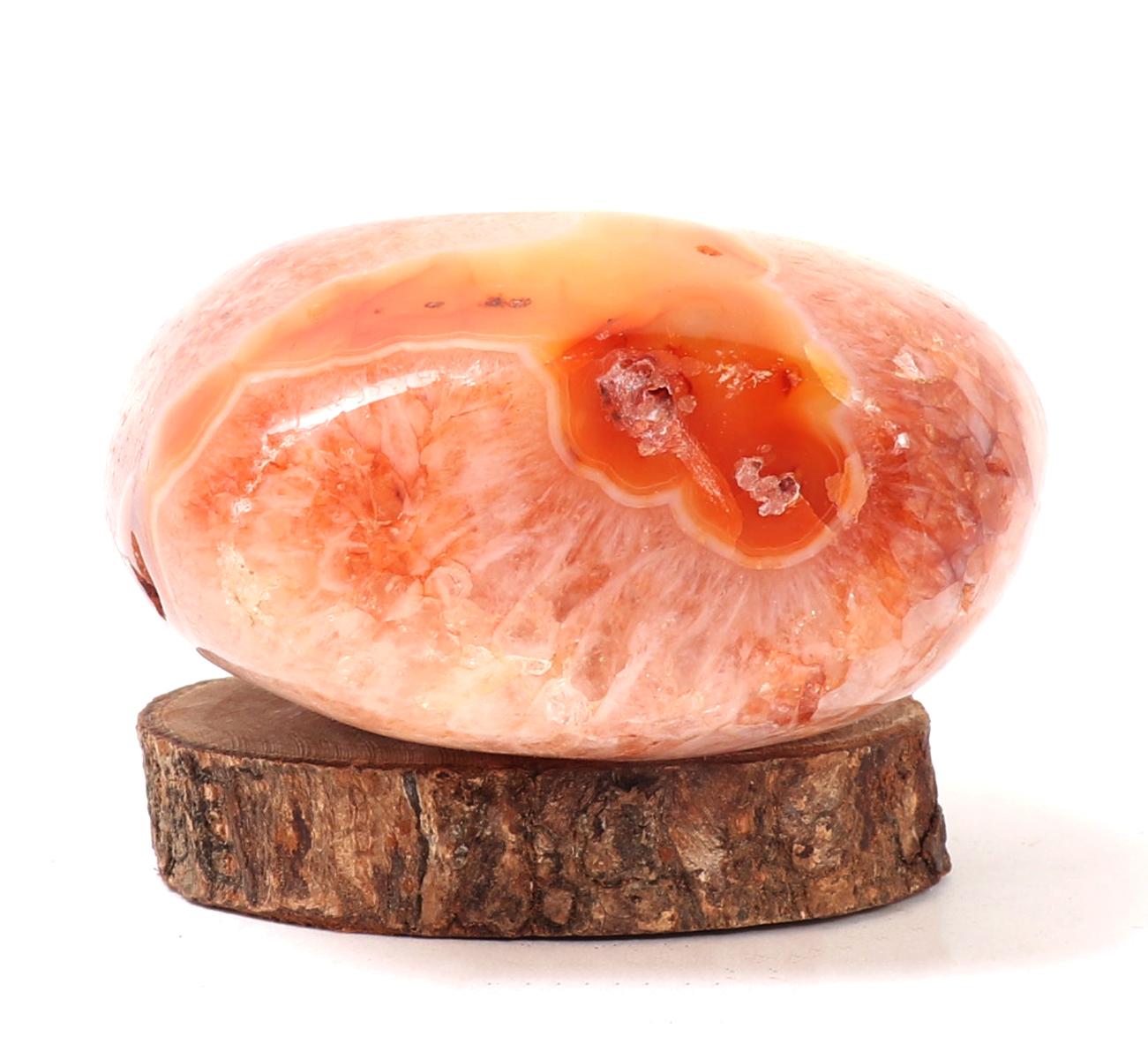 Gorgeous Natural Red Carnelian Agate Quartz Section
