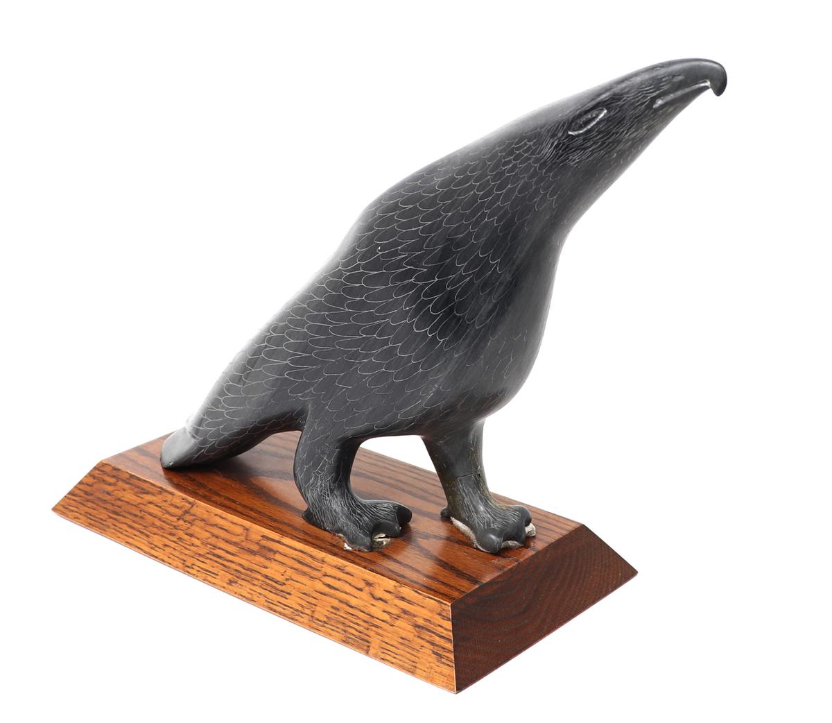 Native American Inuit Stone Eagle Sculpture