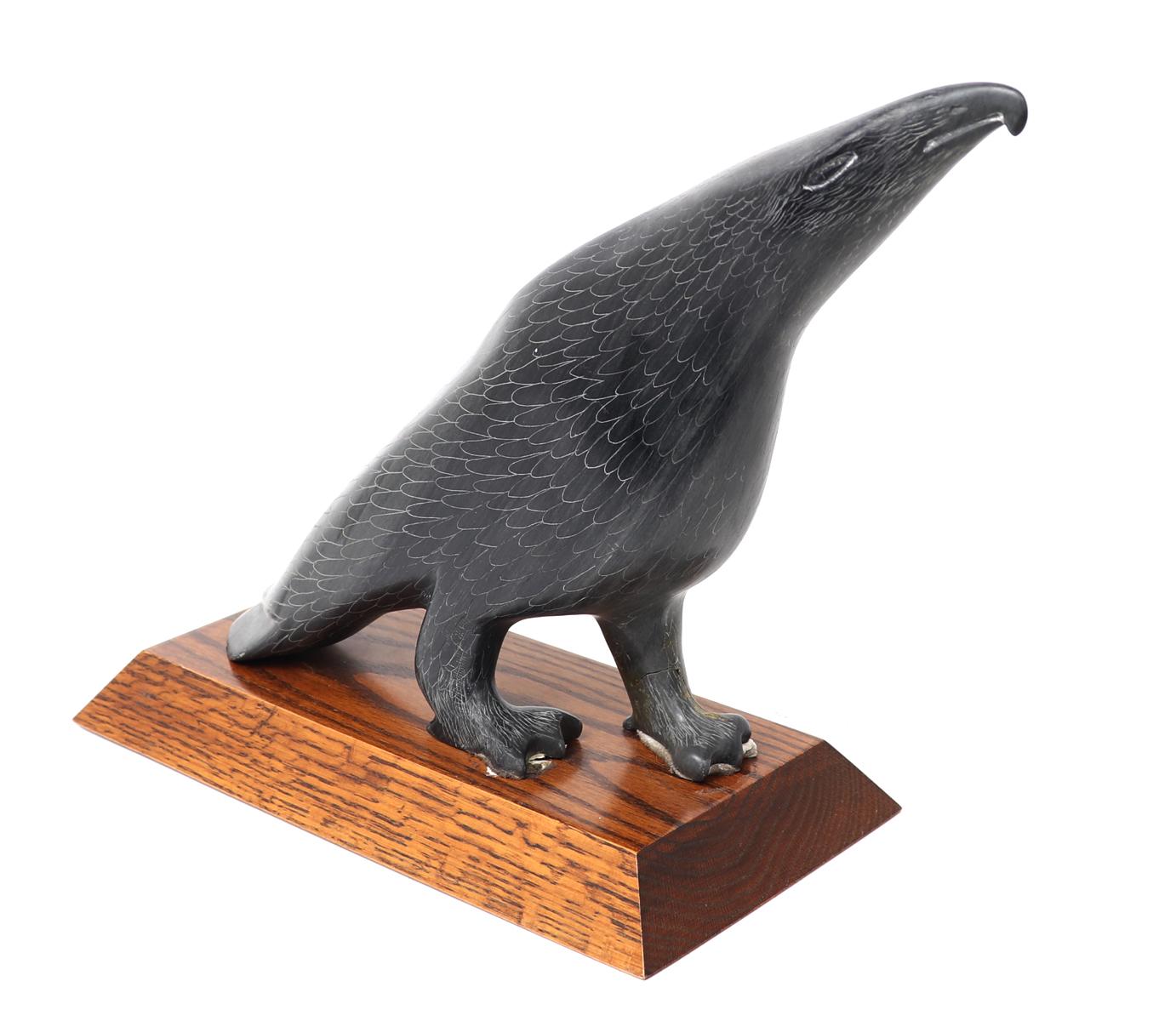 Native American Inuit Stone Eagle Sculpture