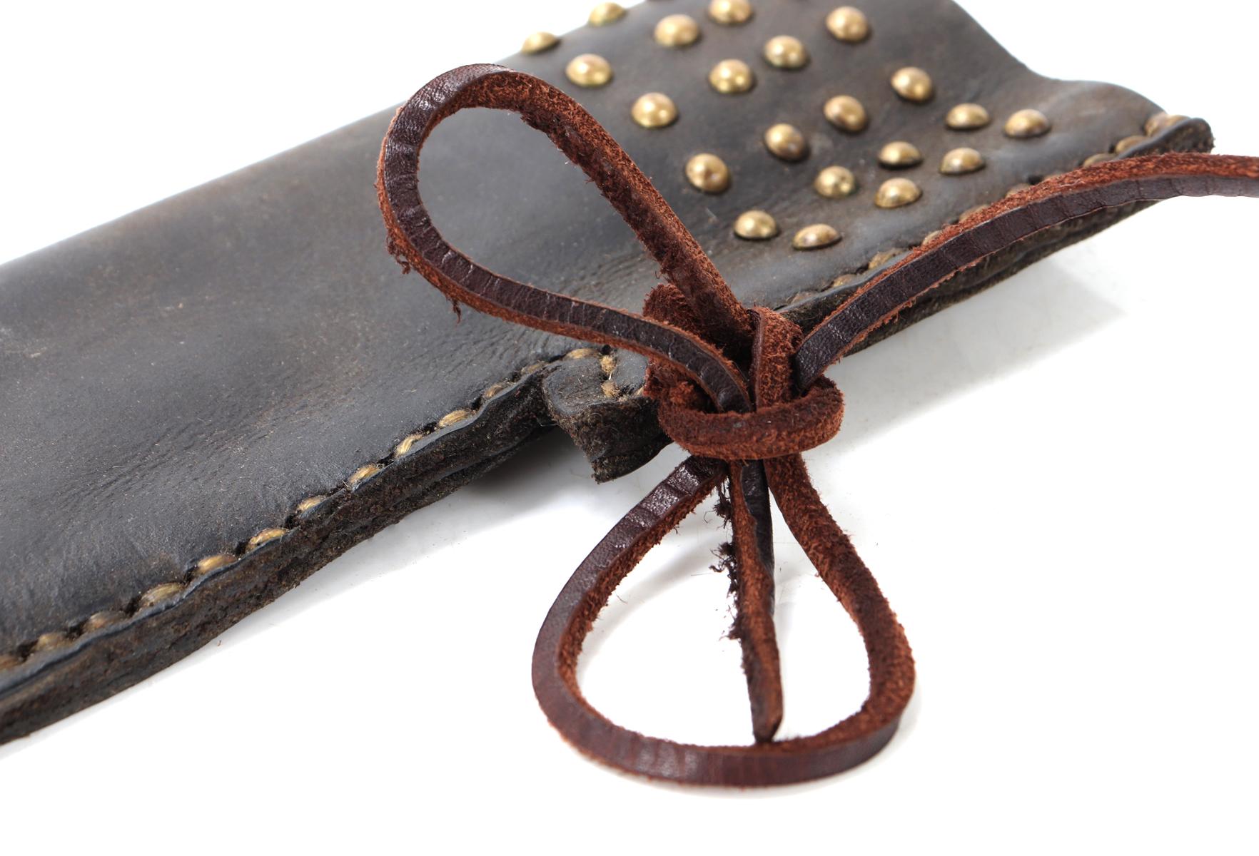 19th Century Hunting Knife with Leather Sheath