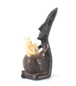 Pre-Columbian Style Figure with Resin Skeleton