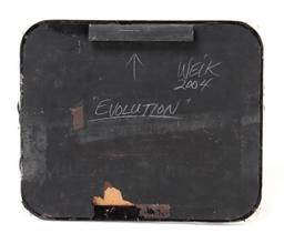 "Evolution" Abstract Organic Mixed Media by Roger Weik 2004