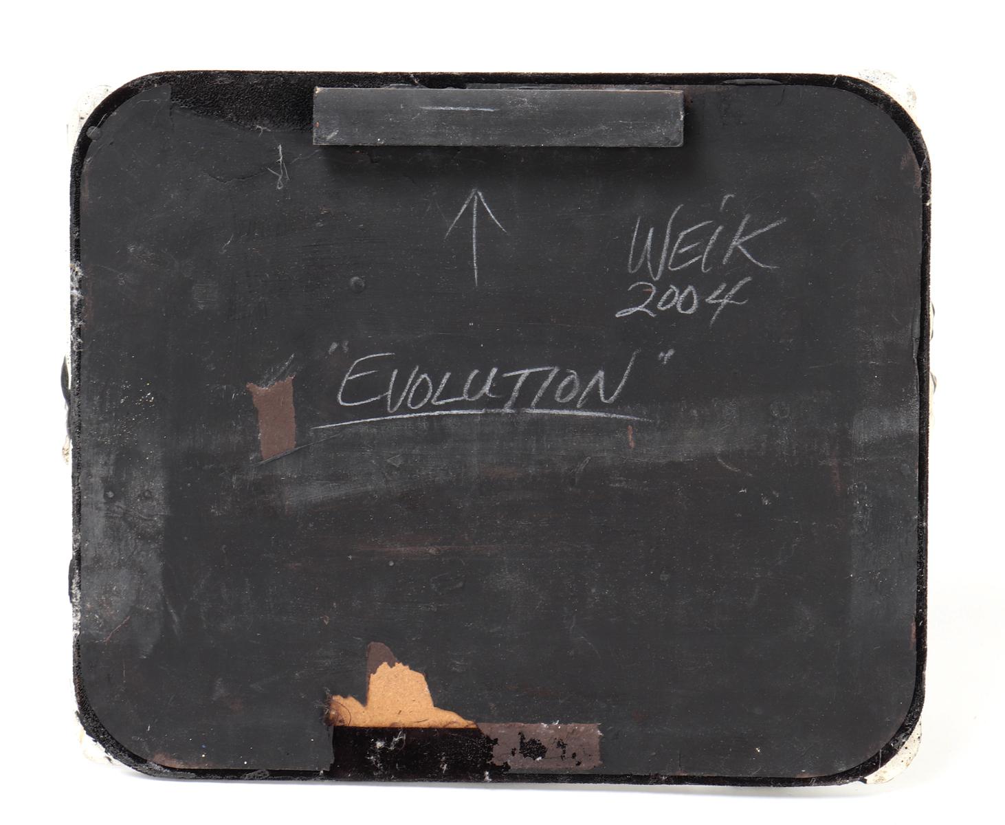 "Evolution" Abstract Organic Mixed Media by Roger Weik 2004