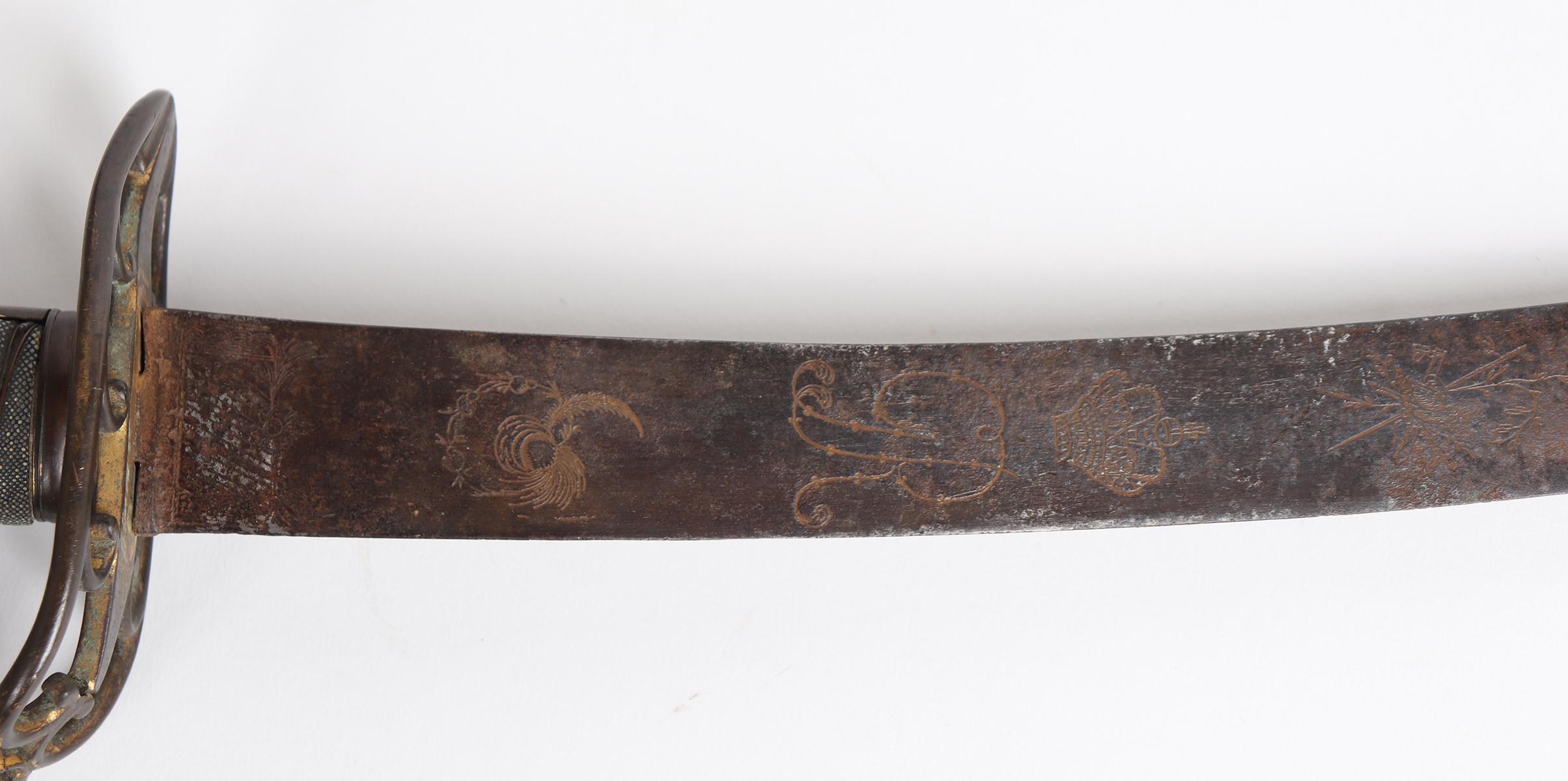 British Model 1803 Flank Officers Sword w/Scabbard