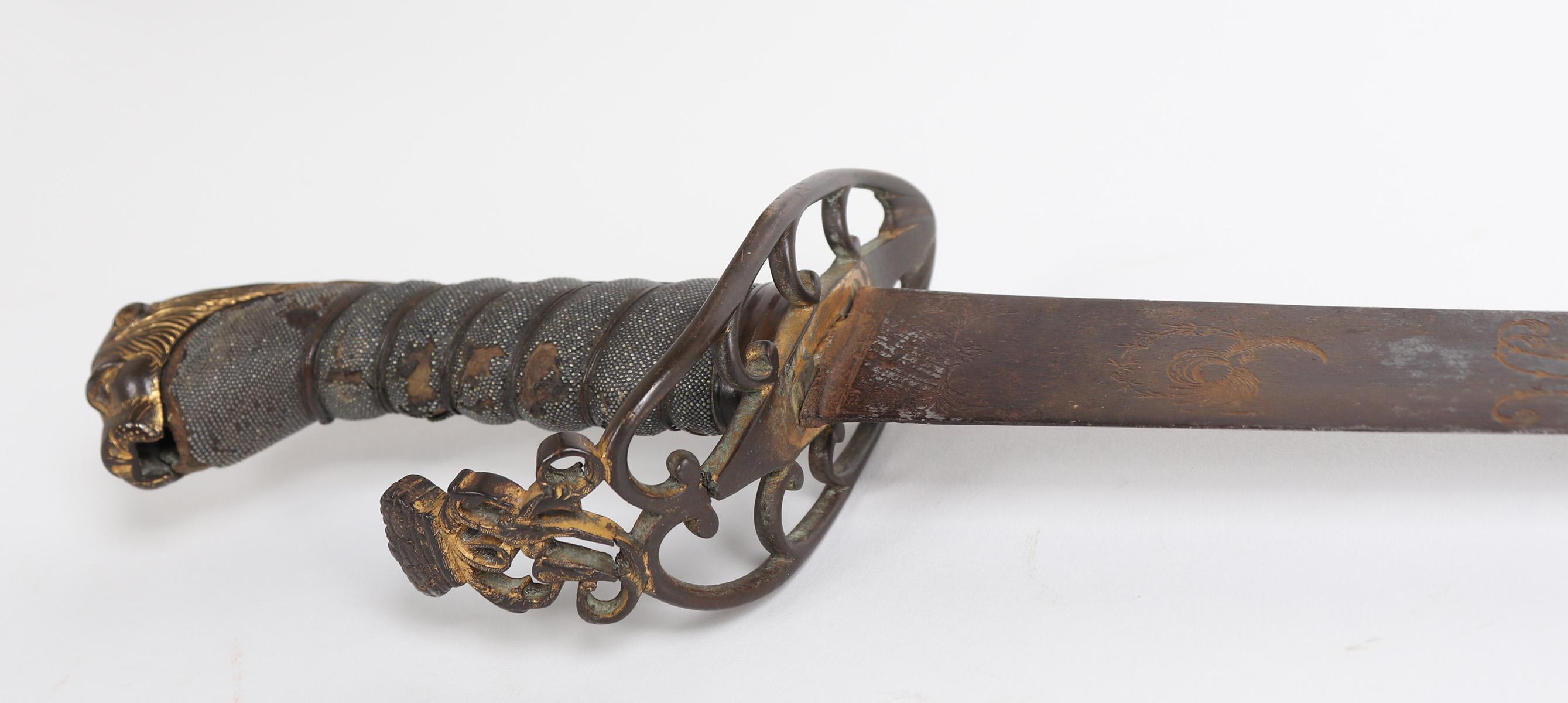 British Model 1803 Flank Officers Sword w/Scabbard