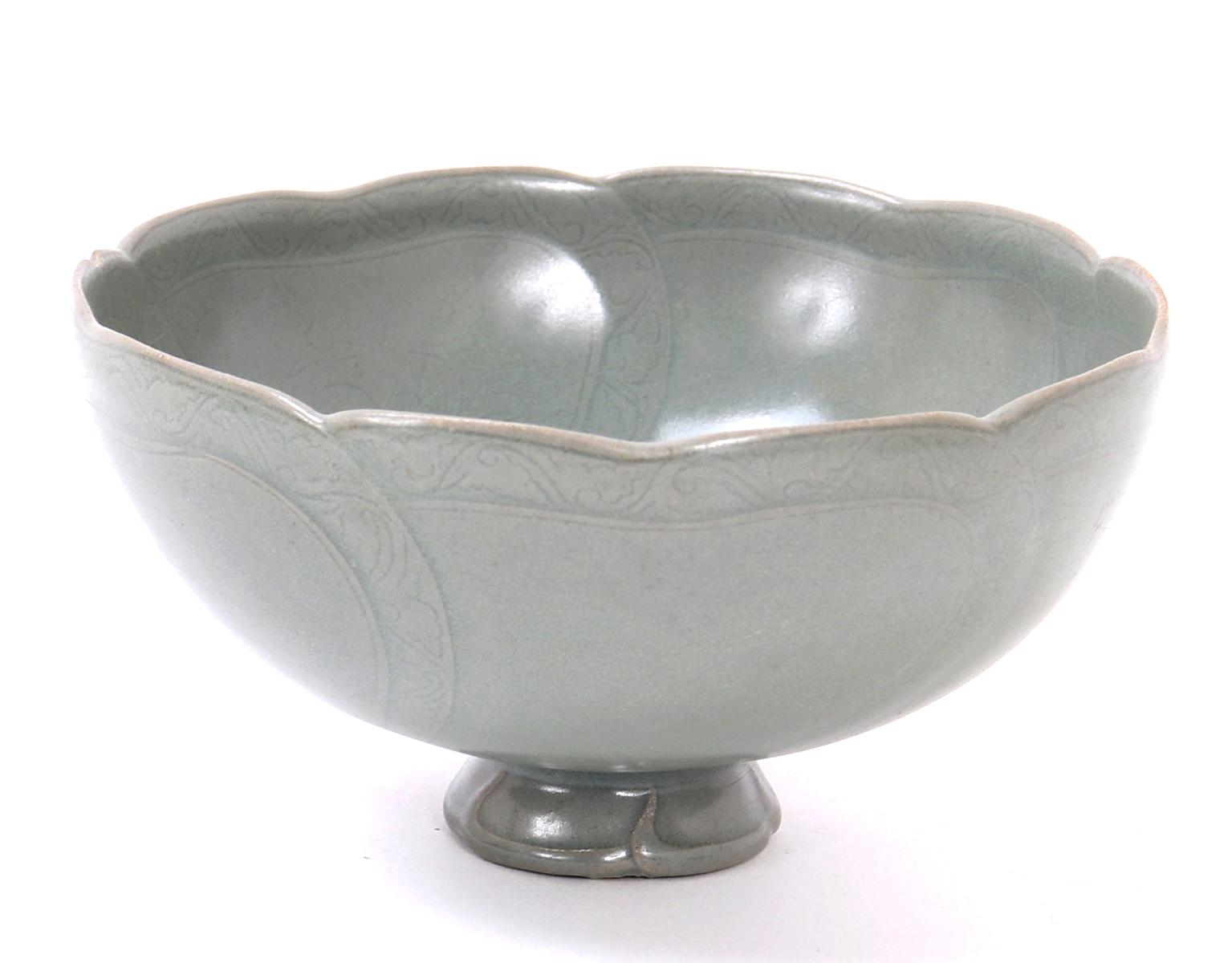 Celadon Crackle Glazed Korean Teacup and Saucer