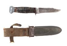 US WWII Mark 1 Knife w/ Scabbard