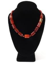 Gorgeous Carnelian Agate Beaded Necklace