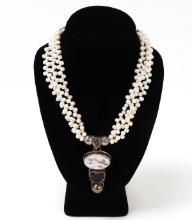 Wonderful Mixed Shell and Precious Stone Necklace