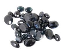 Large Collection of Blue Sapphire Gemstones