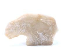 Rock Crystal Carved Bear Figurine
