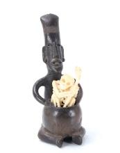 Pre-Columbian Style Figure with Resin Skeleton