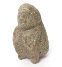 Pre-Columbian Miniature Seated Shaman, Mezcala 300-100 BCE