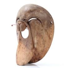 Inuit Wood Carved Beaver Mask