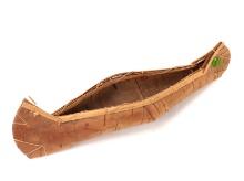 Small Birchwood Canoe Model