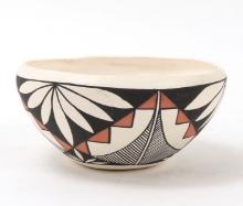 Mary Torivio Sign Polychrome Bowl