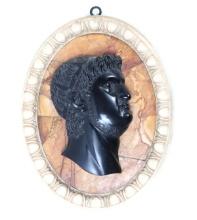 'Grand Tour' Marble Plaque of Young Nero