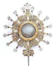 Processional Monstrance, Spanish Colonial 1600-1700s