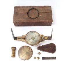 Cased Surveyor's Compass by W&L Gurley (NY)