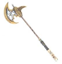 Gilded Bronze Parade Axe, Circa 1880s