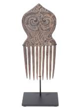 Beautiful Wood Carved Indonesian Comb