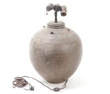 Massive Chinese Terra-Cotta Trade Vessel Lamp, Ming Dynasty