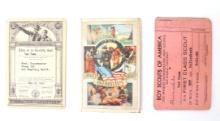 Boy Scouts of America Registration Cards