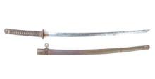 Japanese WWII Army Gunto Sword w/ 17th C. Blade