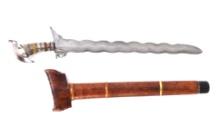 15-Wave Moro Sulu Daganan Kris Sword