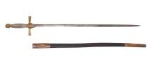 NCO Militia Sword w/ Scabbard, Civil War-Era