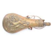 1872 Brass Black Powder Flask