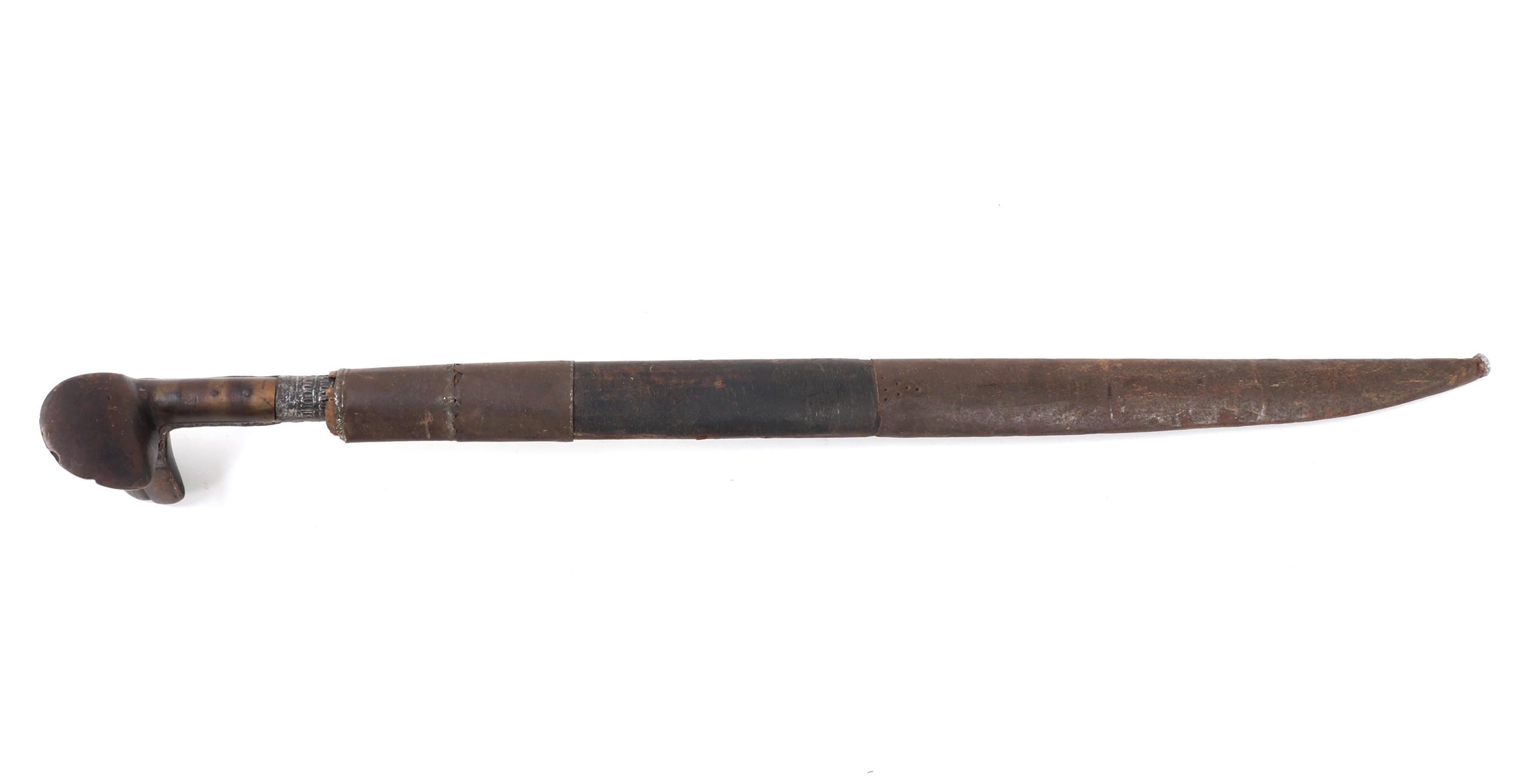 Ottoman Yataghan Sword w/ Scabbard