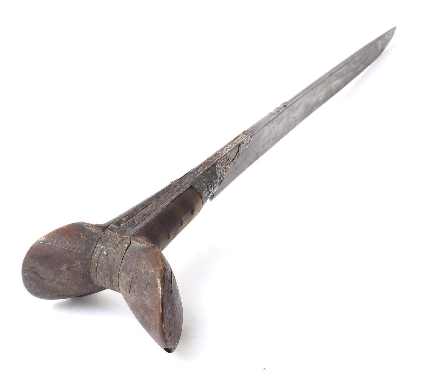 Ottoman Yataghan Sword w/ Scabbard