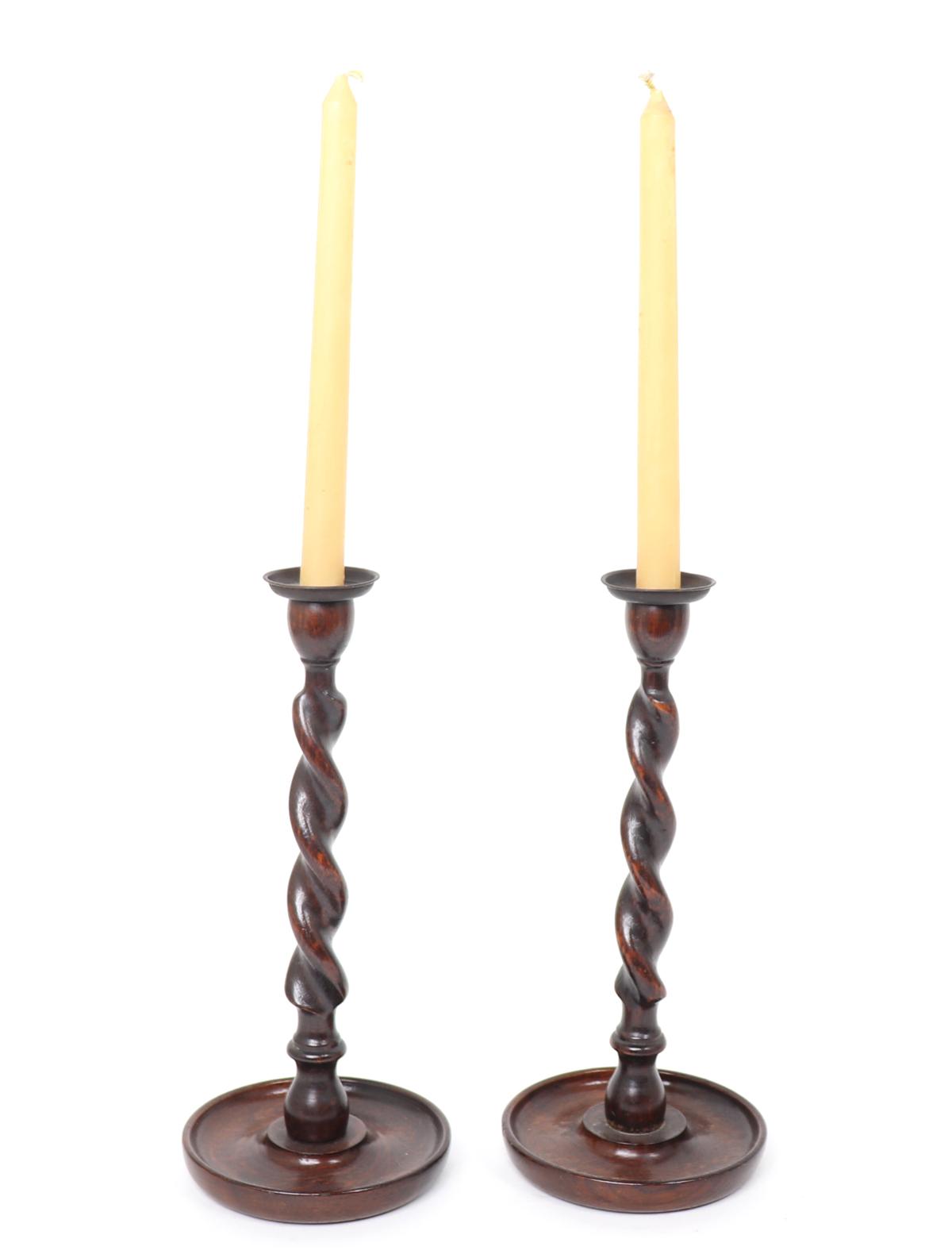 Deep Thomas Danforth II Pewter Plate & Turned Candlesticks