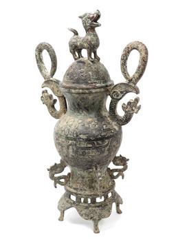 Massive Archaistic Chinese Bronze Vessel
