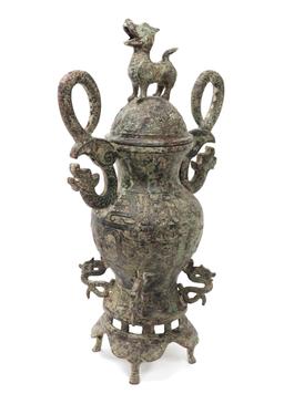 Massive Archaistic Chinese Bronze Vessel