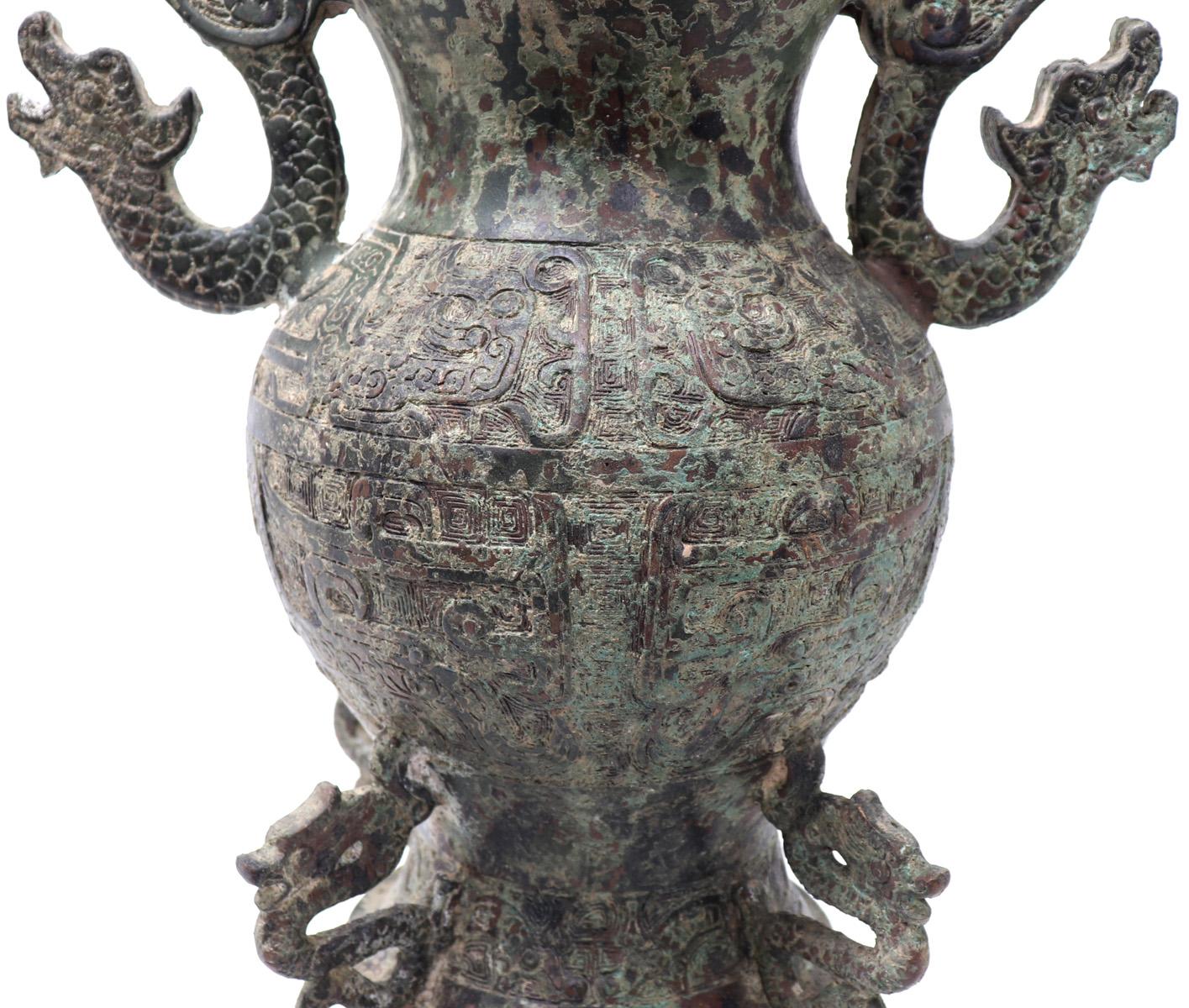 Massive Archaistic Chinese Bronze Vessel