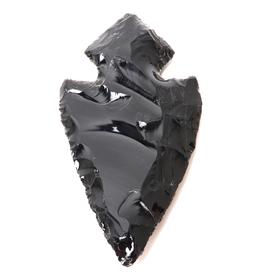 Large Fine Obsidian Spearhead