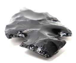 Large Fine Obsidian Spearhead
