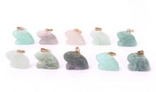 Gorgeous Collection of Hardstone Bunny Pendants