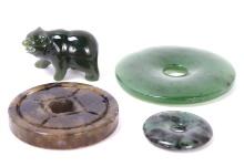 Group of Four Chinese Jade Pieces