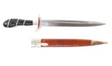 European Hunting Knife w/Scabbard, circa late-1800s