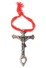 Spanish Colonial Sterling Silver Crucifix Pendant, 18th c.