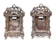Pair of Sterling Silver Miniature Frames, 19th c.