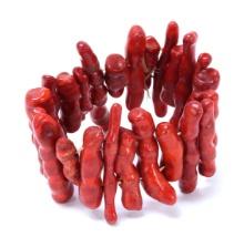 Lovely Bright Red Coral Bracelet