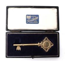 Sterling Silver Mayoral Presentation Key