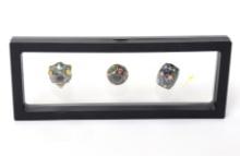 Trio of Chinese Glazed Beads