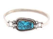 Silver & Turquoise Bangle